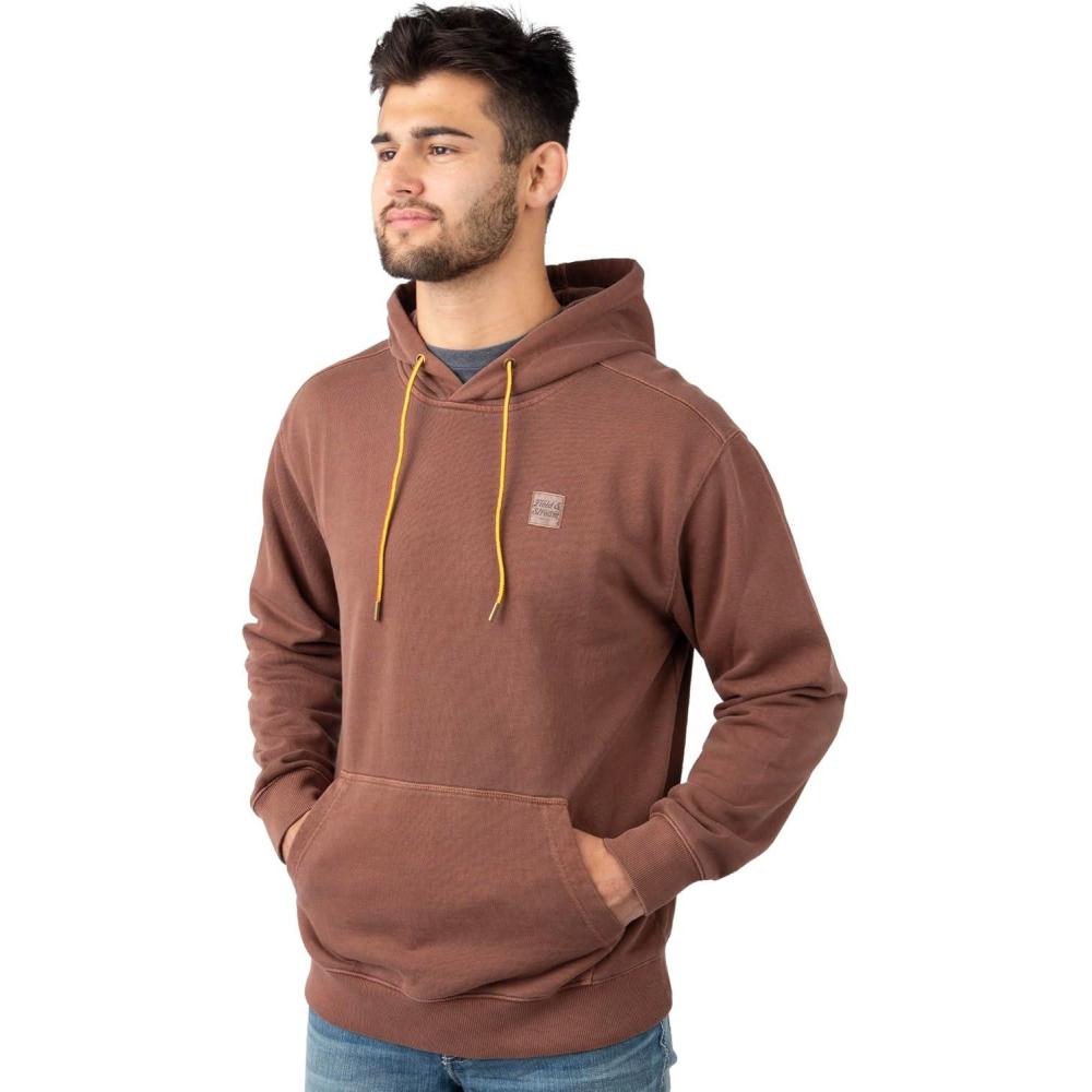 imageField ampamp Stream Mens Holloa Garment Dyed HoodieBrown