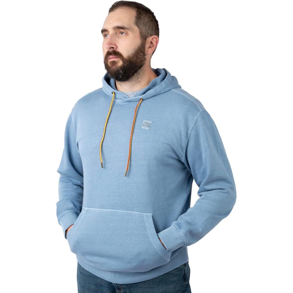 imageField ampamp Stream Mens Holloa Garment Dyed HoodieLight Blue