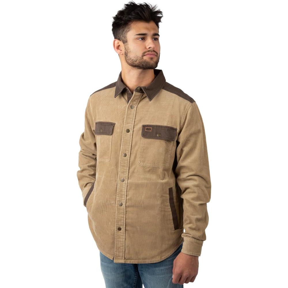 imageField ampamp Stream mens Tungsten Corduroy Shirt JacketKhaki