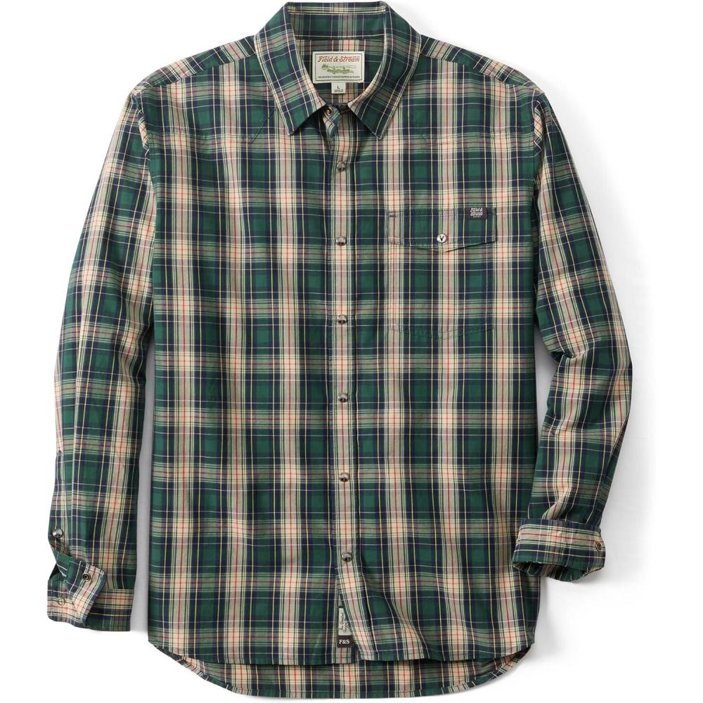 imageField ampamp Stream Mens Covey Back Long Sleeve Casual ShirtDerby Plaid