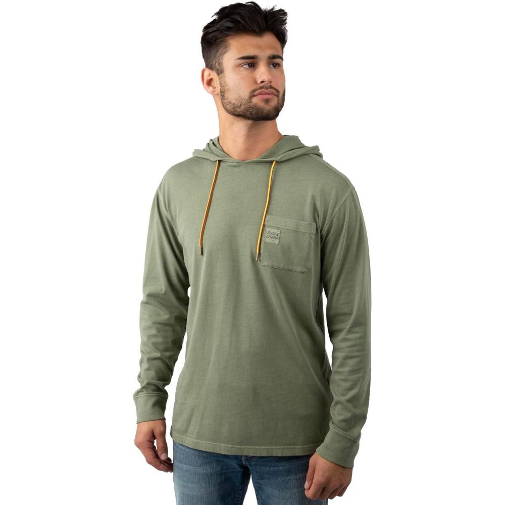 imageField ampamp Stream Mens Flush Out Long Sleeve HoodieOlive