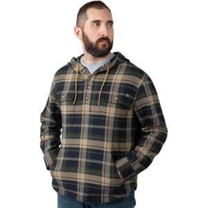 Field & Stream Mens Raghorn Flannel Hoodie(Mallard Plaid)