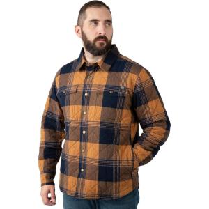 Field & Stream mens Tinkhamtown Quited Shirt Jacket(Goldenrod Plaid)