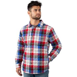 Field & Stream mens Tinkhamtown Quited Shirt Jacket(Patriot Plaid)