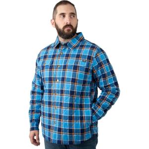Field & Stream mens Tinkhamtown Quited Shirt Jacket(Peacock Plaid)