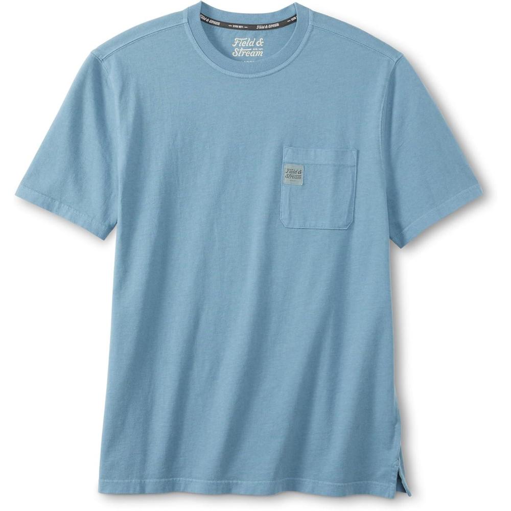 imageField ampamp Stream Mens Flush Out Short Sleeve Pocket Tee ShirtLight Blue