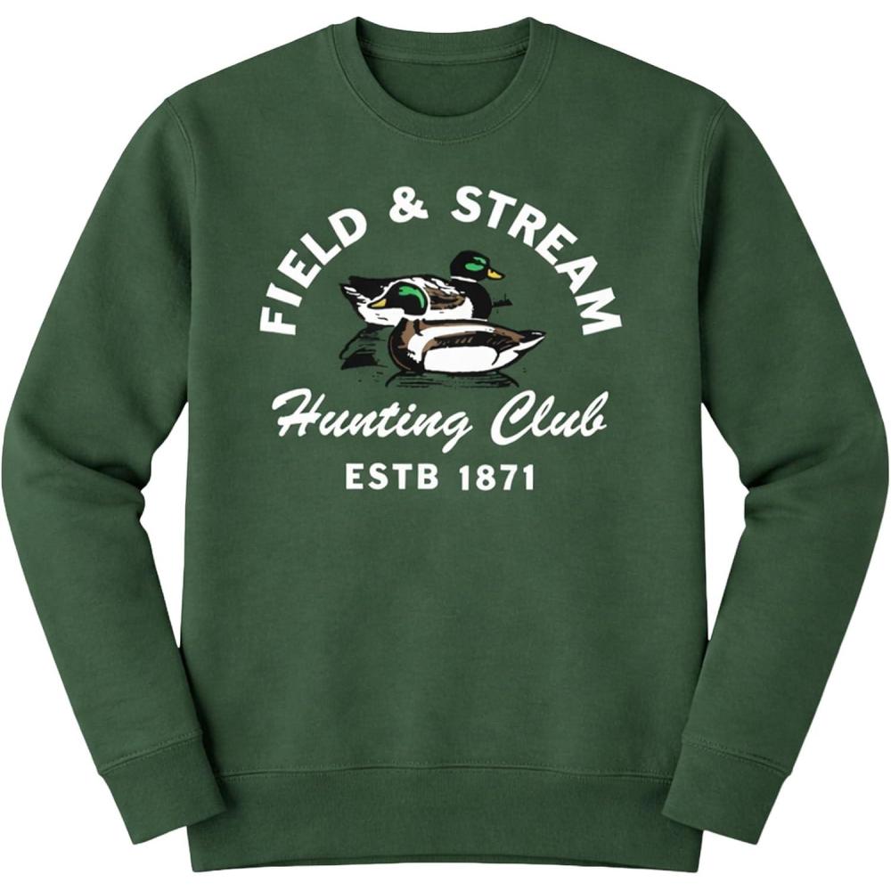 imageField ampamp Stream mens Backstrap Crew SweatshirtDuck Hunting ClubForest