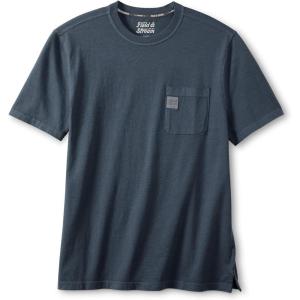 Field & Stream Mens Flush Out Short Sleeve Pocket Tee Shirt(Navy Blue)