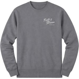 Field & Stream mens Backstrap Crew Sweatshirt(1969 Whitetail/Charcoal)