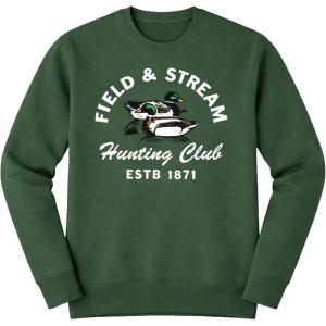 Field & Stream mens Backstrap Crew Sweatshirt(Duck Hunting Club/Forest)