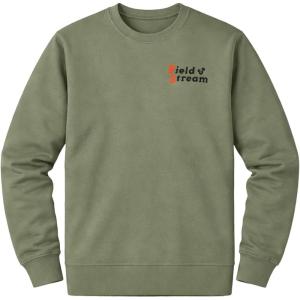 Field & Stream mens Backstrap Crew Sweatshirt(Throwing the Hook/Olive)