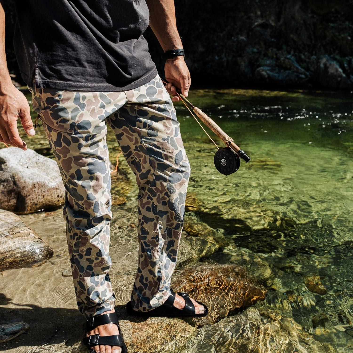 image:imageField amp Stream Mens Slinger Nylon Fishing PantsCamo