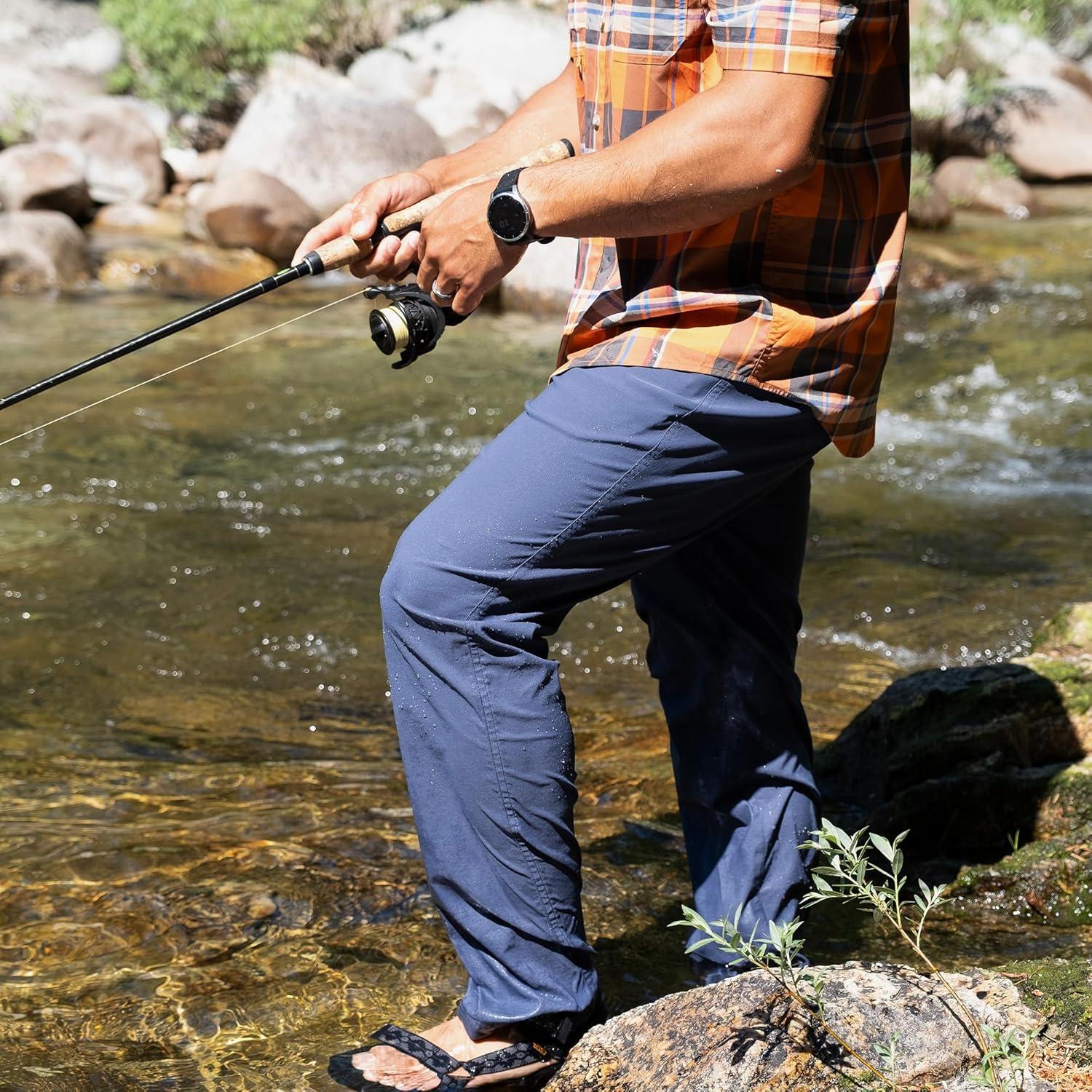 image:imageField amp Stream Mens Slinger Nylon Fishing PantsNavy Blue
